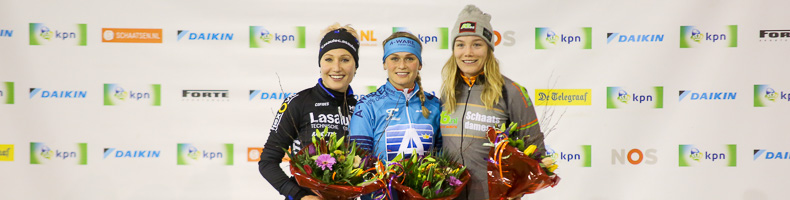 Irene Schouten is terug in het marathonschaatsen en wint dus weer