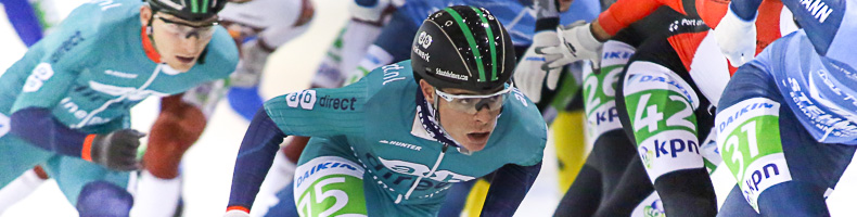 Daniel Niero allereerste buitenlandse wittetruidrager in het marathonschaatsen