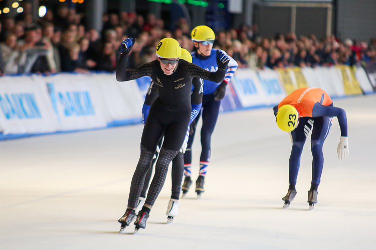 Dion van Hal won vorig jaar zilver tijdens het NK marathonschaatsen voor Junioren A,