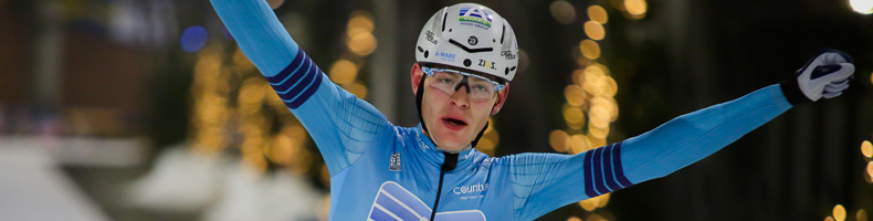 Jordy Harink soleert in Open NK naar eerste natuurijsoverwinning