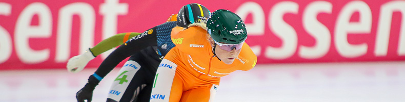 Vier-op-een-rij in Thialf voor Marijke Groenewoud