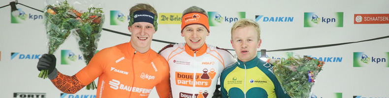 Harm Visser in Haarlem klassementsleider Ruud Slagter te snel af