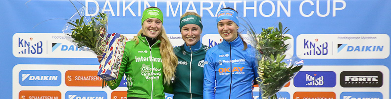 Marijke Groenewoud wint opnieuw in Thialf, Kim Talsma pakt oranje